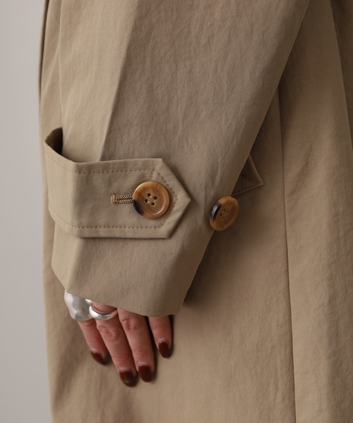 OMNES（オムネス）の「OMNES Supremo ステンカラーコート（ステンカラーコート・レディース・ネイビー/ベージュ・FREE）」の18枚目の写真