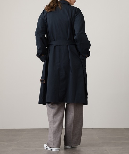 OMNES（オムネス）の「OMNES Supremo ステンカラーコート（ステンカラーコート・レディース・ネイビー/ベージュ・FREE）」の8枚目の写真