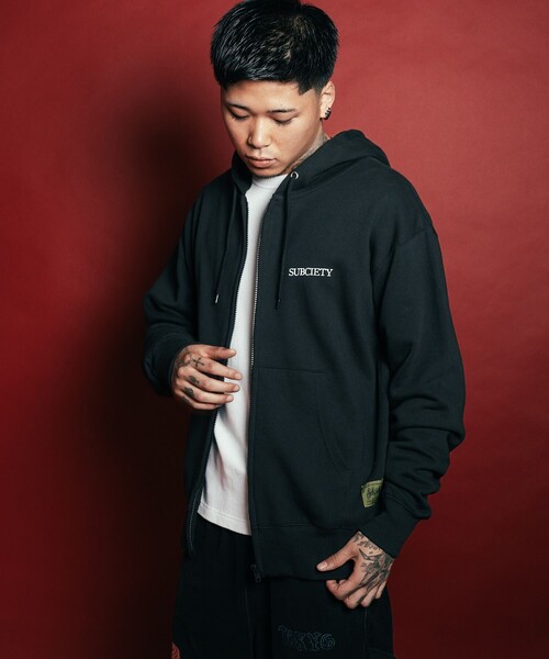 Subciety(サブサエティ)の「Maria zip hoodie(ベスト・メンズ・グレー/ブラック/ネイビー・SMALL/MEDIUM/LARGE/X-LARGE/XX-LARGE)」の22枚目の写真