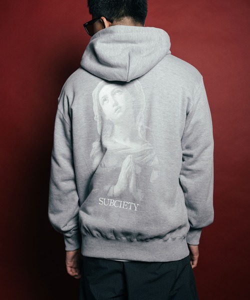 Subciety(サブサエティ)の「Maria zip hoodie(ベスト・メンズ・グレー/ブラック/ネイビー・SMALL/MEDIUM/LARGE/X-LARGE/XX-LARGE)」の3枚目の写真