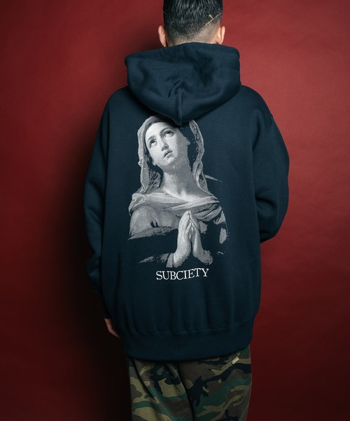 Subciety(サブサエティ)の「Maria zip hoodie(ベスト・メンズ・グレー/ブラック/ネイビー・SMALL/MEDIUM/LARGE/X-LARGE/XX-LARGE)」の5枚目の写真