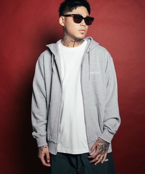 Subciety(サブサエティ)の「Maria zip hoodie(ベスト・メンズ・グレー/ブラック/ネイビー・SMALL/MEDIUM/LARGE/X-LARGE/XX-LARGE)」の7枚目の写真