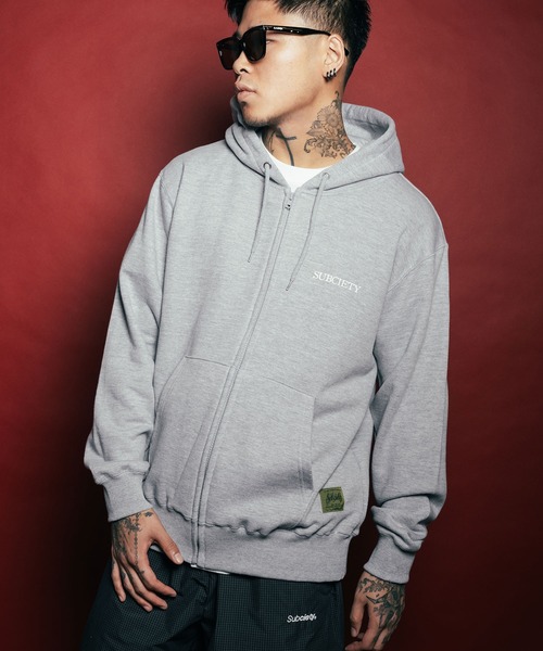 Subciety(サブサエティ)の「Maria zip hoodie(ベスト・メンズ・グレー/ブラック/ネイビー・SMALL/MEDIUM/LARGE/X-LARGE/XX-LARGE)」の8枚目の写真