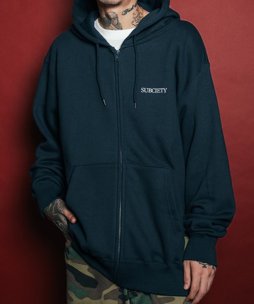 Subciety(サブサエティ)の「Maria zip hoodie(ベスト・メンズ・グレー/ブラック/ネイビー・SMALL/MEDIUM/LARGE/X-LARGE/XX-LARGE)」の15枚目の写真
