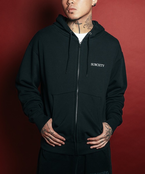 Subciety(サブサエティ)の「Maria zip hoodie(ベスト・メンズ・グレー/ブラック/ネイビー・SMALL/MEDIUM/LARGE/X-LARGE/XX-LARGE)」の13枚目の写真