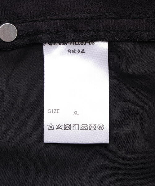 DANKE SCHON(ダンケシェーン)の「DankeSchon/ダンケシェーン/PU LEATHER W-KNEE PAINTER PANTS(その他パンツ・レディース・ブラック・L/M/S/XL)」の10枚目の写真