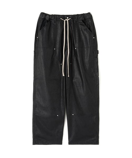 DANKE SCHON(ダンケシェーン)の「DankeSchon/ダンケシェーン/PU LEATHER W-KNEE PAINTER PANTS(その他パンツ・レディース・ブラック・L/M/S/XL)」の1枚目の写真