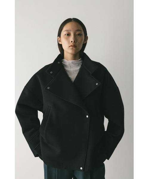 新品未使用タグ付き✨近年✨アドーア ミディボンディングポンチョジャケット M 黒 セール】【niaulab TV by ZOZO紹介】ボンディングジャケット（その他