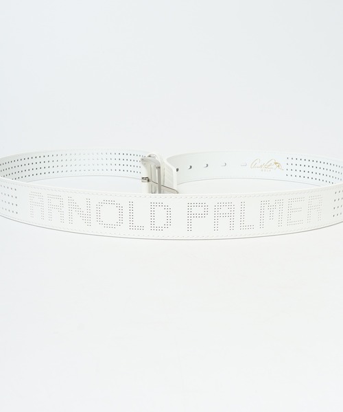 Arnold Palmer(アーノルドパーマー)の「Arnold Palmer パンチングベルト(ベルト・メンズ・ホワイト/ブラック・FREE)」の4枚目の写真