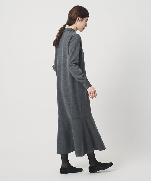 ニット ペプラム ロング ワンピース（ワンピース）｜UNITED ARROWS