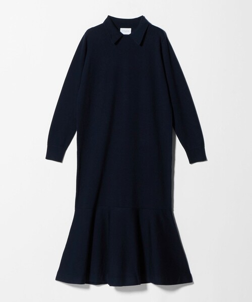 UNITED ARROWS（ユナイテッドアローズ）の「ニット ペプラム ロング ワンピース（ワンピース・レディース・ネイビー/ダークグレー・38/36）」の19枚目の写真