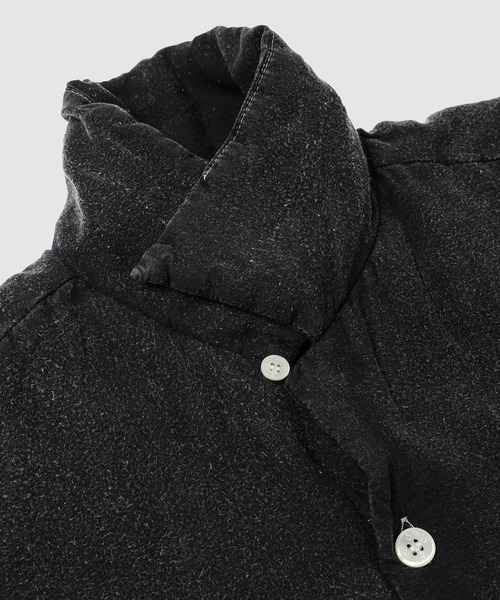 NOMA t.d.（ノーマティーディー）の「Hand Dye Puffer Shirt（シャツ/ブラウス・メンズ・ブラック・4/3）」の4枚目の写真