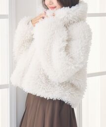 ems excite | 2way襟付FファーJK(その他アウター)