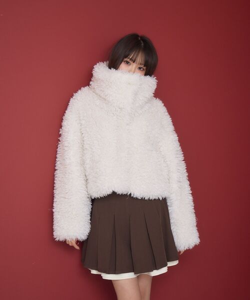 ems excite（エムズエキサイト）の「2way襟付FファーJK（その他アウター・レディース・ナチュラル/ブルー/チャコールグレー・FREE）」の20枚目の写真