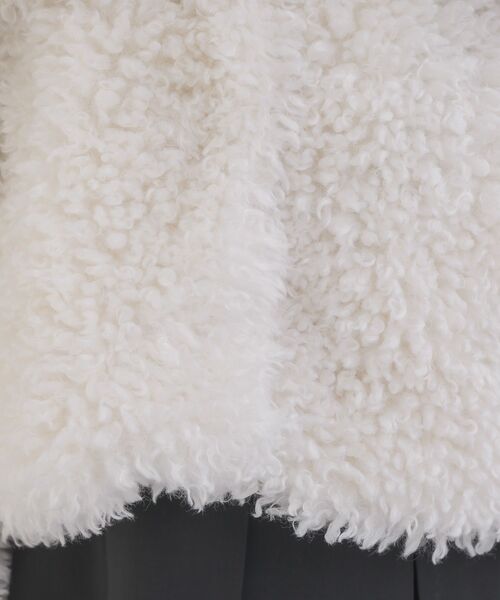 ems excite（エムズエキサイト）の「2way襟付FファーJK（その他アウター・レディース・ナチュラル/ブルー/チャコールグレー・FREE）」の5枚目の写真