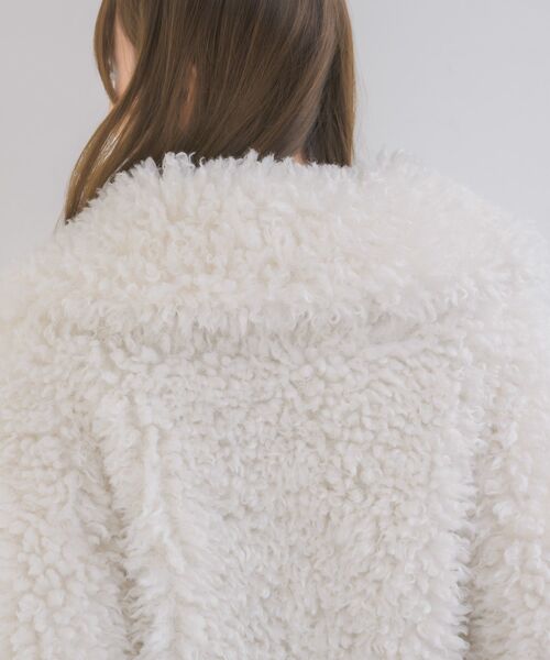 ems excite（エムズエキサイト）の「2way襟付FファーJK（その他アウター・レディース・ナチュラル/ブルー/チャコールグレー・FREE）」の8枚目の写真