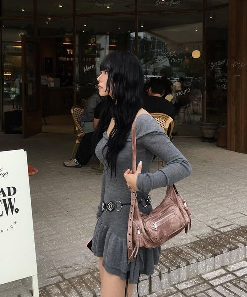 BLACKPURPLE（ブラックパープル）の「マルコバッグ Marco Bag_ダスティピンク（ショルダーバッグ・レディース・ピンク・FREE）」の12枚目の写真