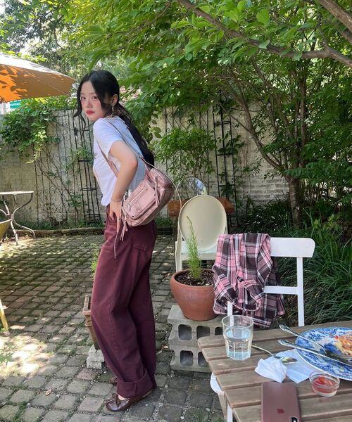 BLACKPURPLE（ブラックパープル）の「マルコバッグ Marco Bag_ダスティピンク（ショルダーバッグ・レディース・ピンク・FREE）」の13枚目の写真