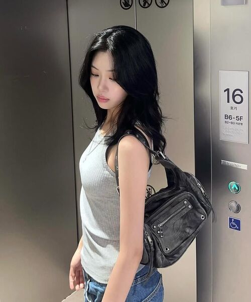 BLACKPURPLE（ブラックパープル）の「マルコバッグ Marco Bag_ダスティピンク（ショルダーバッグ・レディース・ピンク・FREE）」の16枚目の写真