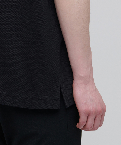MUSINSA STANDARD（ムシンサスタンダード）の「リラックスフィットピケポロシャツ[ブラック]（ポロシャツ・メンズ・その他・SMALL/MEDIUM/LARGE/X-LARGE）」の6枚目の写真