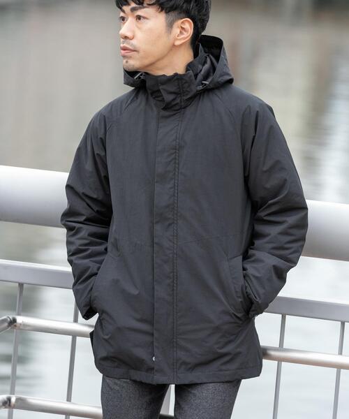URBAN RESEARCH ROSSO MEN（アーバンリサーチロッソメン）の「3WAYフーデッドコート ライナーセット（ダウンジャケット/コート・メンズ・ブラック/チャコールグレー・LARGE/MEDIUM）」の3枚目の写真