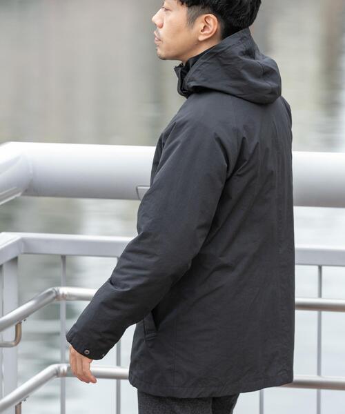 URBAN RESEARCH ROSSO MEN（アーバンリサーチロッソメン）の「3WAYフーデッドコート ライナーセット（ダウンジャケット/コート・メンズ・ブラック/チャコールグレー・LARGE/MEDIUM）」の4枚目の写真