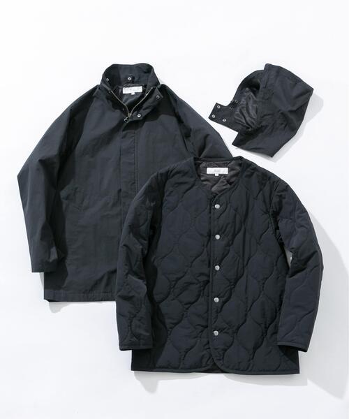 URBAN RESEARCH ROSSO MEN（アーバンリサーチロッソメン）の「3WAYフーデッドコート ライナーセット（ダウンジャケット/コート・メンズ・ブラック/チャコールグレー・LARGE/MEDIUM）」の7枚目の写真