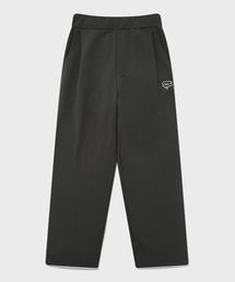 Fallett（ファレット）の「Brushed logo One-tuck Wide-fit sweatpants dark gray（スウェットパンツ）」