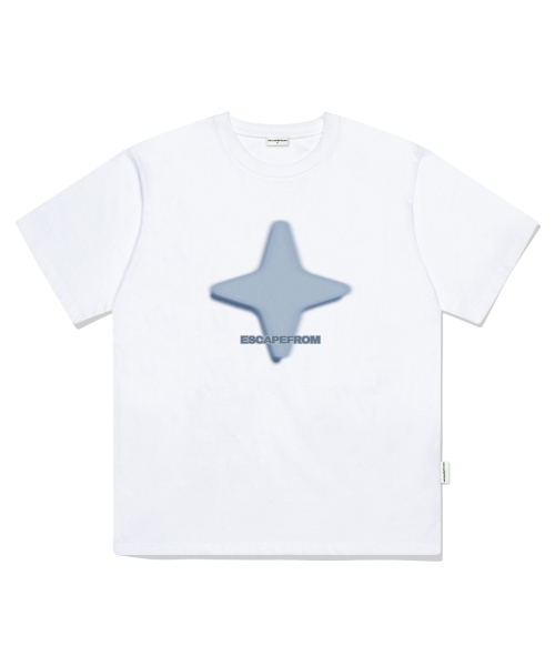 ESCAPEFROM(エスケープフロム)の「ノイズダイヤモンドプリントオーバーサイズ半袖Tシャツホワイト(Tシャツ/カットソー・レディース・その他・SMALL/MEDIUM/LARGE)」の2枚目の写真