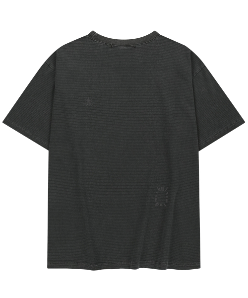 SLOWACID（スローアシッド）の「ピグメントストライプスタンプ半袖Tシャツ[チャコール]（Tシャツ/カットソー・レディース・その他・SMALL/MEDIUM/LARGE/X-LARGE）」の3枚目の写真