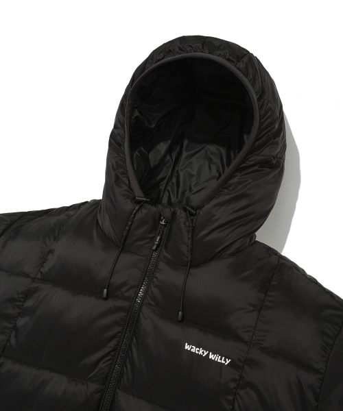 セール】ライトリップストップパディングジャンパー ブラック（ダウン