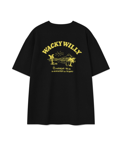 Wacky WiLLy(ワッキーウィリー)の「ビーチグラフィックバカンス半袖Tシャツブラック(Tシャツ/カットソー・レディース・その他・SMALL/MEDIUM/LARGE/X-LARGE)」の3枚目の写真
