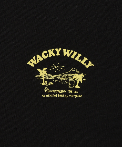 Wacky WiLLy(ワッキーウィリー)の「ビーチグラフィックバカンス半袖Tシャツブラック(Tシャツ/カットソー・レディース・その他・SMALL/MEDIUM/LARGE/X-LARGE)」の5枚目の写真