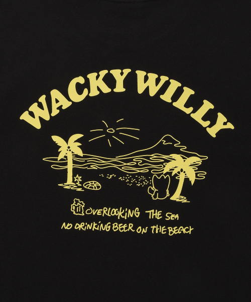 Wacky WiLLy(ワッキーウィリー)の「ビーチグラフィックバカンス半袖Tシャツブラック(Tシャツ/カットソー・レディース・その他・SMALL/MEDIUM/LARGE/X-LARGE)」の8枚目の写真