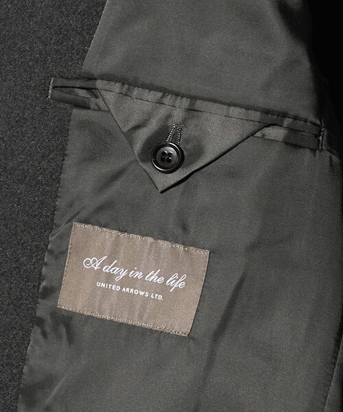 A DAY IN THE LIFE UNITED ARROWS(アデイインザライフユナイテッドアローズ)の「メルトン スタンドカラーコート<A DAY IN THE LIFE>(その他アウター・メンズ・モカ/グレー系/ブラック/ネイビー・M/XL/S/L)」の14枚目の写真