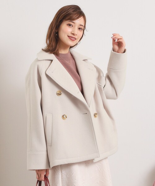 セール】カットメルトンミドル丈コート（ピーコート）｜ITS'DEMO