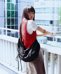 FENNEC（フェネック）の「LASSIE BAG - FRINGE BLACK（メッセンジャーバッグ）」
