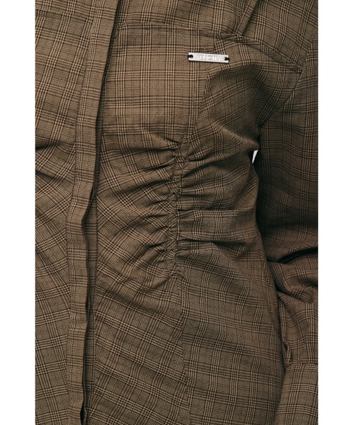 FELICITY（フェリシティ）の「Sheer Check Blouse（シャツ/ブラウス・レディース・ブルー/ベージュ・2）」の9枚目の写真
