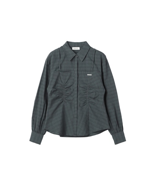 FELICITY（フェリシティ）の「Sheer Check Blouse（シャツ/ブラウス・レディース・ブルー/ベージュ・2）」の21枚目の写真