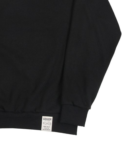 GRAVER（グレーバー）の「[ユニセックス]BLAH BLAH スマイルマンツーマン_3カラー（スウェット・レディース・ブラック/Cream/ライトグレー・LARGE/MEDIUM/SMALL）」の11枚目の写真