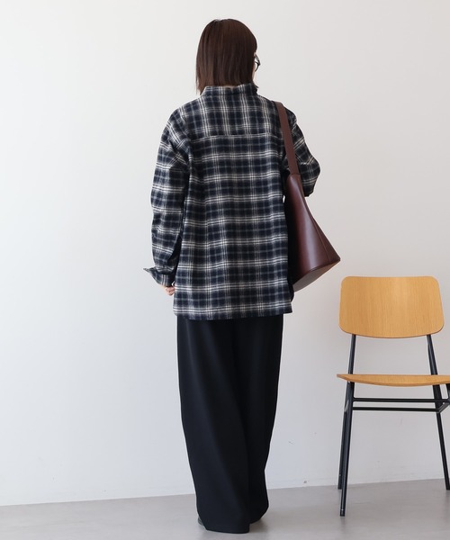 AMERICAN HOLIC（アメリカンホリック）の「ウールライクカーブスラックスパンツ（その他パンツ・レディース・ブラック/ブラウン系その他4・M/L）」の12枚目の写真