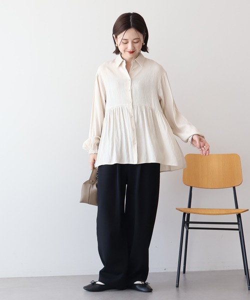 AMERICAN HOLIC（アメリカンホリック）の「ウールライクカーブスラックスパンツ（その他パンツ・レディース・ブラック/ブラウン系その他4・M/L）」の13枚目の写真