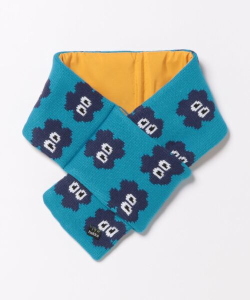 HAKKA KIDS（ハッカキッズ）の「もくもくジャカードリバーシブルマフラー（マフラー・キッズ・オレンジ/ブルー・FREE）」の2枚目の写真