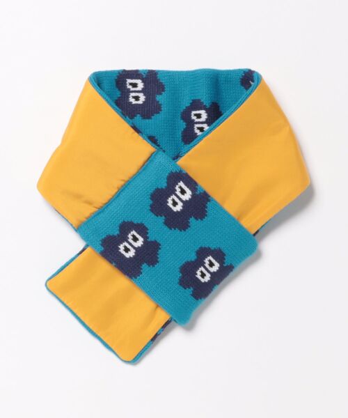 HAKKA KIDS（ハッカキッズ）の「もくもくジャカードリバーシブルマフラー（マフラー・キッズ・オレンジ/ブルー・FREE）」の3枚目の写真