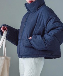 ストライプ ネイビー」に該当するレディースのダウンジャケット/コート