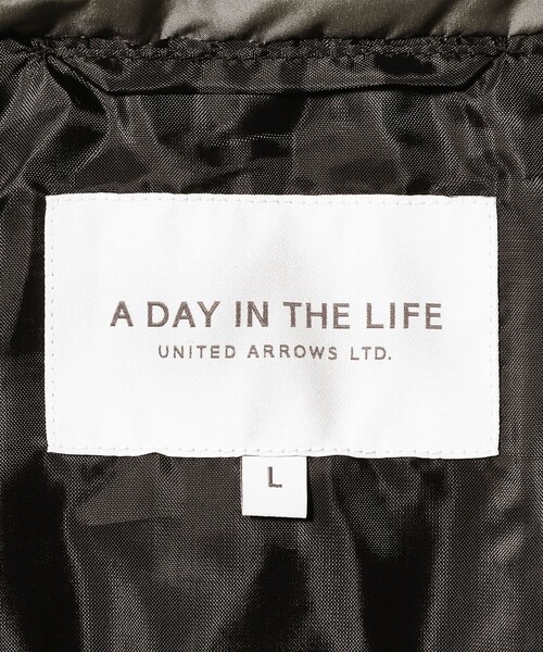 A DAY IN THE LIFE UNITED ARROWS(アデイインザライフユナイテッドアローズ)の「キルト ダウンブルゾン-撥水・防風-<A DAY IN THE LIFE>(ダウンジャケット/コート・メンズ・ネイビー/ベージュ/ブラック・XL/L/M)」の13枚目の写真