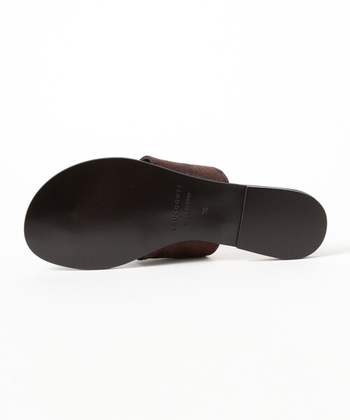 Demi-Luxe BEAMS(デミルクス ビームス)の「【7/24値下げ】LAOCOONTE / VALEN SEDA フラット サンダル(サンダル・レディース・ダークブラウン・35/36/37/38)」の4枚目の写真