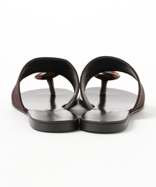 Demi-Luxe BEAMS(デミルクス ビームス)の「【7/24値下げ】LAOCOONTE / VALEN SEDA フラット サンダル(サンダル・レディース・ダークブラウン・35/36/37/38)」の6枚目の写真