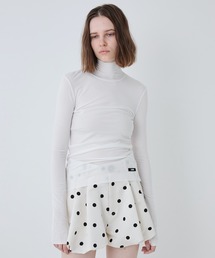 Lyocell Turtle Neck Basic Fit Top/リヨセルタートルネックベーシックフィットトップ
