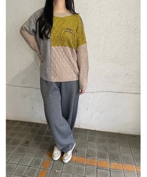 Rydia | パネル切り替えニットプル(ニット/セーター)